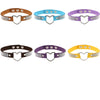 Japanese Harajuku Rhinestone Heart Shape Punk Collar Fashion Female Choker Necklace, Random Color Delivery