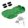 Garden Lawn Garden Tools Grass Ripper Spiked Shoes with 4 Plastic Buckles (Green)