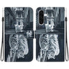For Samsung Galaxy A26 5G Crystal Texture Colored Drawing Leather Phone Case(Cat Tiger Reflection)