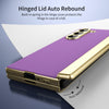 For Samsung Galaxy Z Fold5 Integrated AG Frosted Vacuum Plating Phone Case(Purple)