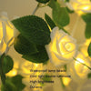 SJ-SD054 LED Valentine Day Rose Indoor Party Decoration Lights(Brown Bottom Milk White)