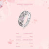 Fashion 925 Sterling Silver Daisy Flower Finger Rings for Women Wedding Engagement Jewelry, Ring Size:8