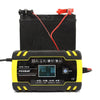 FOXSUR 12V-24V Car Motorcycle Truck ABS Repair Battery Charger AGM Charger, UK Plug