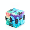 3 PCS Unlimited Magics Cube Colorful UV Printing Pocket Magic Cube Variety Folding Fingertip Magic Cube Decompression Toy(NO.168-8-36 Color Flower Pattern)