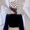 Elegant Sweet Style Lace Beret, Suitable for Head Circumference: 56-58cm(Black)