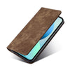For Asus Zenfone 9 RFID Anti-theft Brush Magnetic Leather Phone Case(Brown)