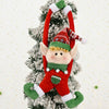 Christmas Decoration Fairy Curtain Buckle Door Hanging(Red)