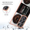 For Samsung Galaxy S25 Ultra 5G Electroplating Marble Dual-side IMD Phone Case(Retro Radio)