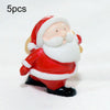 5pcs Christmas Decoration Accessories Micro Landscape Christmas Gift Resin Small Ornament, Style: Santa Claus No.1