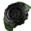 SKMEI 1475 Men Multifunctional Sports Watch Students Outdoor Waterproof Digital Watch(ArmyGreen)