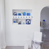 8pcs/ Set Blue Ball Studio Background Ornament Photo Props