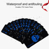 2 PCS Plastic Frosted Waterproof PVC Poker Cards, Size:3.2 x 8.7cm(Blue+Green)