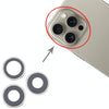 iPhone 16 Pro Max Camera Lens Cover (Silver, 3 Pack)