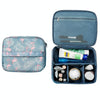 Large Capacity Portable Lady Waterproof Padded Travel Cosmetic Bag Beautician Storage Bags Women Makeup Bag(Style B Grey Lemon)