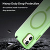 For iPhone 11 MagSafe Frosted Translucent TPU + PC Full Coverage Phone Case(Green)