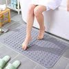 PVC Bathroom Non-slip Mat Thickened Massage Water-proof Foot Mat, Size: 58x88cm(Light Blue)