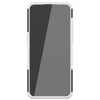 For Alcatel 3L (2021) Tire Texture Shockproof TPU+PC Protective Case with Holder(White)