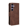 For Samsung Galaxy S24 FE 5G Skin Feel Calf Texture Card Slots Leather Phone Case(Brown)