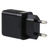 LZ-728 2 in 1 18W QC 3.0 USB Interface Travel Charger + USB to 8 Pin Data Cable Set, EU Plug, Cable Length: 1m(Black)