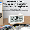 Visual Timer Alarm Clock Dual Display LCD Time Reminder(Black)