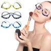 Makeup Magnifying Glass Presbyopic Glasses Flip Swivel Reading Glasses, Degree: +250(Black)