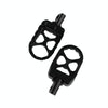 Motorcycle Modification Pedal Set Wide Fat Footpegs Foot Pegs for Harley(Black)
