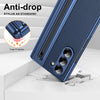 For Samsung Galaxy Z Fold6 Integrated PC + PU Phone Case with Pen / Pen Box(Blue)