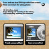 4K HD Optical Zoom Digital Camera 60MP Dual Screen Selfie Camera, No Memory(White)