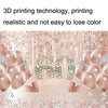 MDU05524 1.5m x 1m Rose Golden Balloon Birthday Party Background Cloth Photography Photo Pictorial Cloth