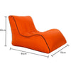 BB1803 Foldable Portable Inflatable Sofa Single Outdoor Inflatable Seat, Size: 90 x 70 x 65cm(Orange)