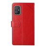 For Asus Zenfone 8 Y Stitching Horizontal Flip Leather Phone Case(Red)