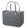 Outdoor EVA Hole Waterproof Bag Beach Bags(Dark Gray)