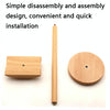 AM-EJZJ001 Desktop Solid Wood Headset Display Stand, Style: D