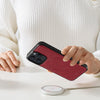For iPhone 14 Pro LC.IMEEKE 2 in 1 RFID Magsafe Phone Case(Red)