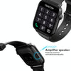 QS08 PRO 1.83 inch BT5.2 Smart Sport Watch, Support Sleep / Heart Rate / Blood Oxygen / Temperature / Blood Pressure Health Monitor(Black+Black)