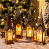 Christmas Decoration Lamps Church Shape Night Light Electronic Candle Candlelight, Style: Angel