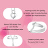 S925 Sterling Silver Love Chain Open Adjustable Ring(SCR1004-E)