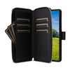 For Samsung Galaxy S23 Ultra 5G Nine-card Slots Zipper Wallet Bag Leather Phone Case(Black)