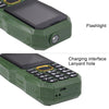 W2025 Triple Proofing Elder Phone, Waterproof Shockproof Dustproof, 5800mAh Battery, 1.8 inch, 21 Keys, LED Flashlight, Dual SIM(Green)