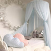 Baby Bed Curtain Hung Dome Mosquito Net Girls Crown Hanging Net Princess Tents(White)