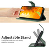 For Asus ZenFone 9 Skin Feel Sun Flower Pattern Flip Leather Phone Case with Lanyard(Green)