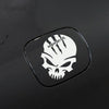 A-047 Demon Claw Skull Head Car Body Decoration Sticker(Reflective Silver White)