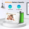 DY55A 720P HD Video Baby Monitor 5" Screen 900ft Range (UK Plug)