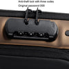 WEIXIER X306 Men Shoulder Bag With USB Charging Port Anti-Theft Chest Bag(Black Gold)