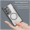 For Samsung Galaxy S24 Ultra 5G Carbon Fiber Texture MagSafe Translucent Phone Case(Black)