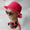 Autumn and Winter Ladies Pot Cap Woolen Top Hat with Flower Decoration, Size:One Size(Rose Red)