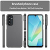 For Samsung Galaxy A16 5G Frosted Translucent TPU Hybrid PC Full Coverage Phone Case(Black)