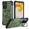For Samsung Galaxy A23 Lens Holder MagSafe Phone Case(Army Green)