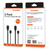 2 PCS HAWEEL 1m High Speed 8 pin to USB Sync and Charging Cable Kit for iPhone, iPad(Black)