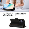 For Samsung Galaxy S25 / S24 5G Magnetic Closure Nine Card Slots Zipper Leather Case with Hand Strap(Black)